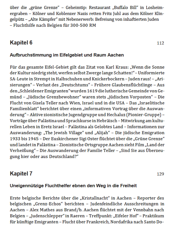 Grüne Grenze Inhaltsverzeichnis 5