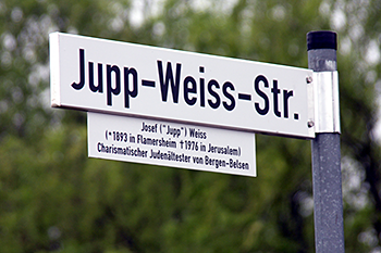 Einweihung Jupp-Weiss-Straße